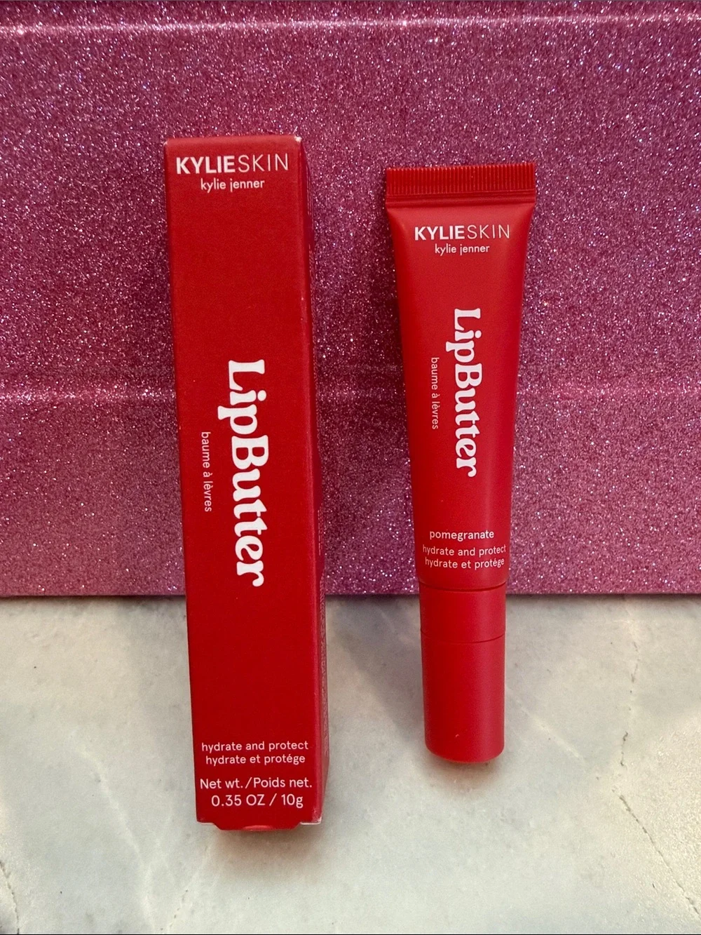 KYLIE SKIN LipButter Hydrating Lip Balm - Pomegranate Red